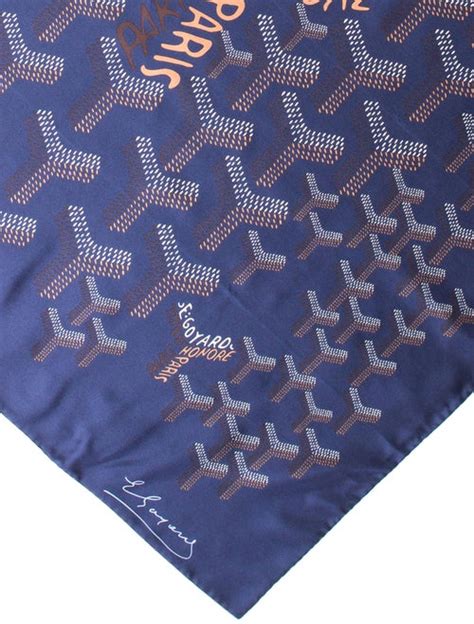 goyard scarf yellow|Goyard silk road scarves.